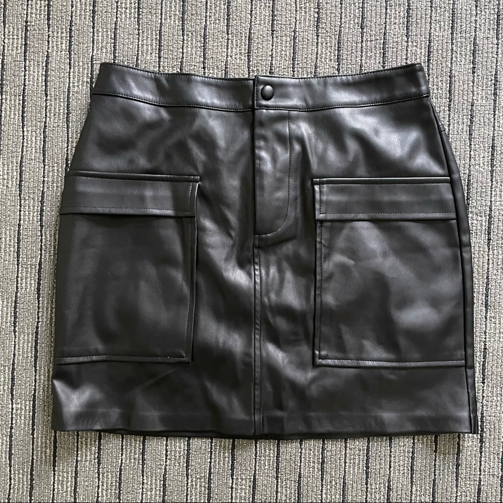 BB Dakota vegan leather skirt